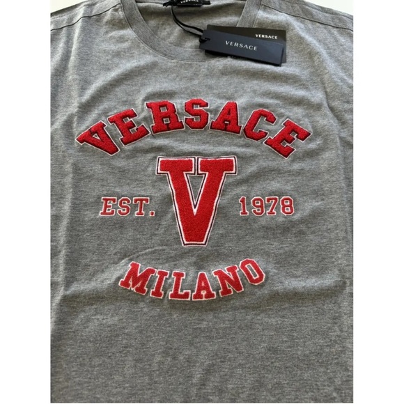 Versace Embroidered Varsity T-shirt - Picture 6 of 8